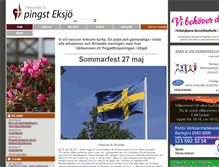 Tablet Screenshot of eksjo-pingst.se